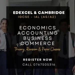 Accounting, Economics, Business Studies - Edexcel and Cambridge