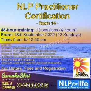 Coaching, Hypnotherapy, Psychotherapy and NLP Training