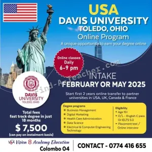USA Davis University, Toledo, Ohio - Online Program