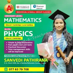 Physics & Mathematics - Edexcel | Cambridge | Local - OL & AL