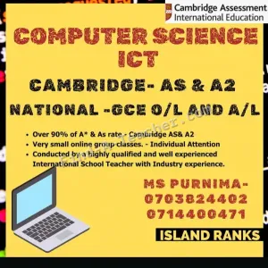 AS & A2 Computer Science classes | GCE AL & OL IT Classes