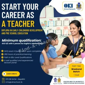OKI Teacher Training Center - Diploma in Early Childhood Development & Pre School Education