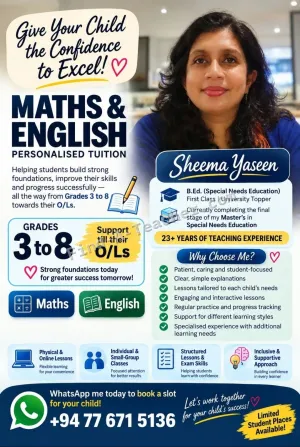 Maths & English Personalised Tuition